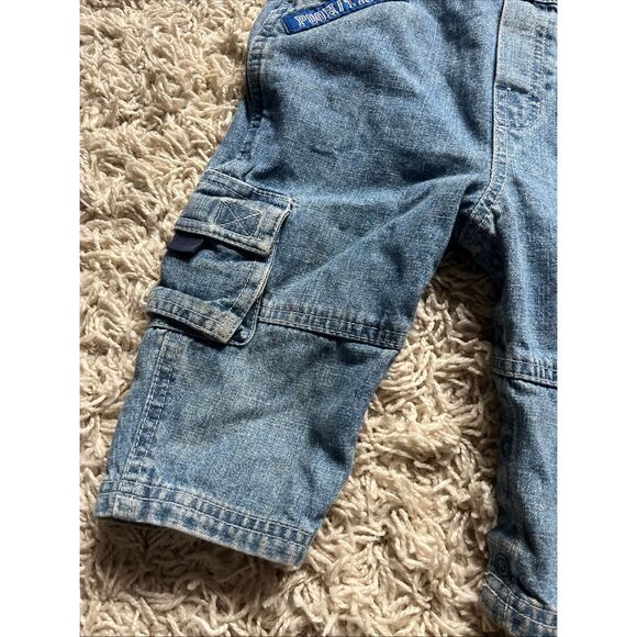 Vintage Embroidered Winnie The Pooh Tigger Overalls 18M Denim Football 68 - Picture 4 of 11